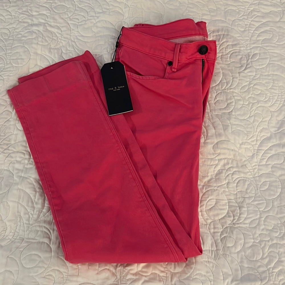 Rag and bone pink jeans